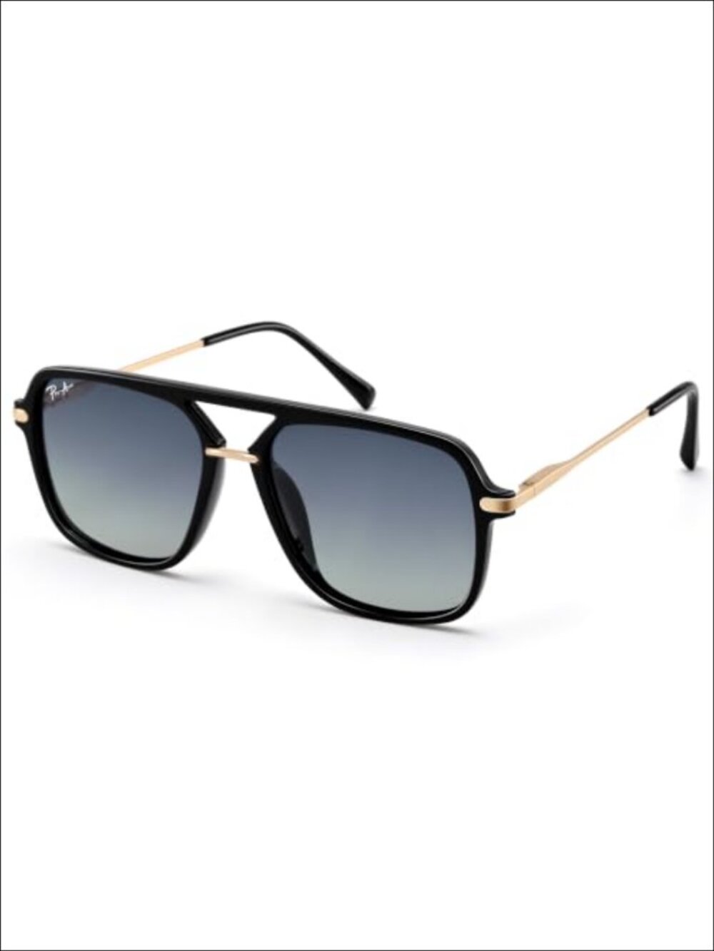 Retro Aviator Polarized Sunglasses Square Frame UV Protection